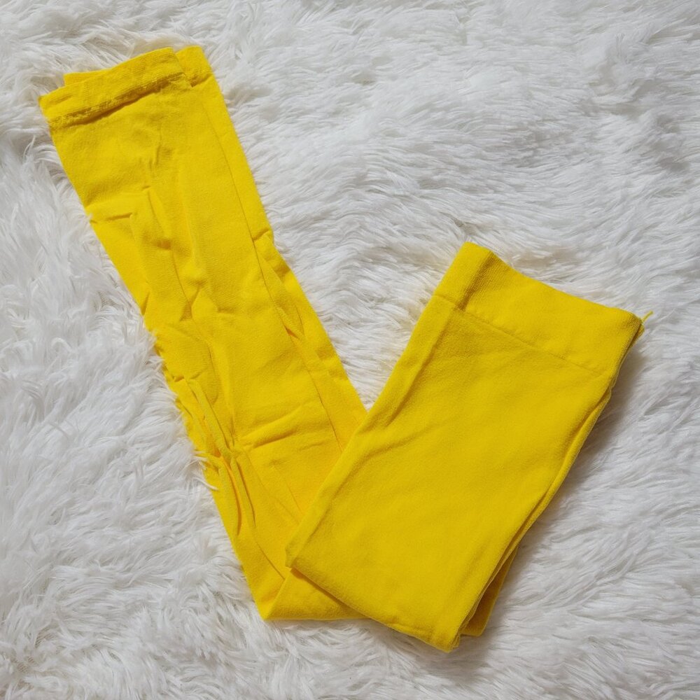 Bright Yellow Footless Tights